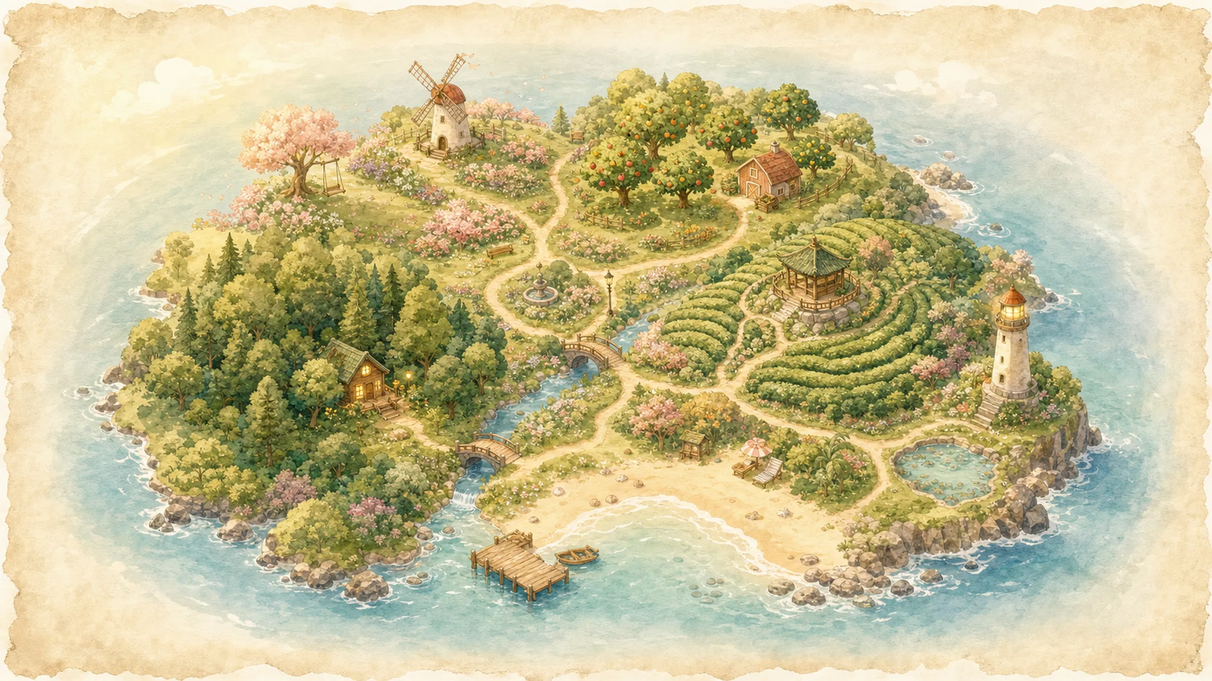 Warm Isle map