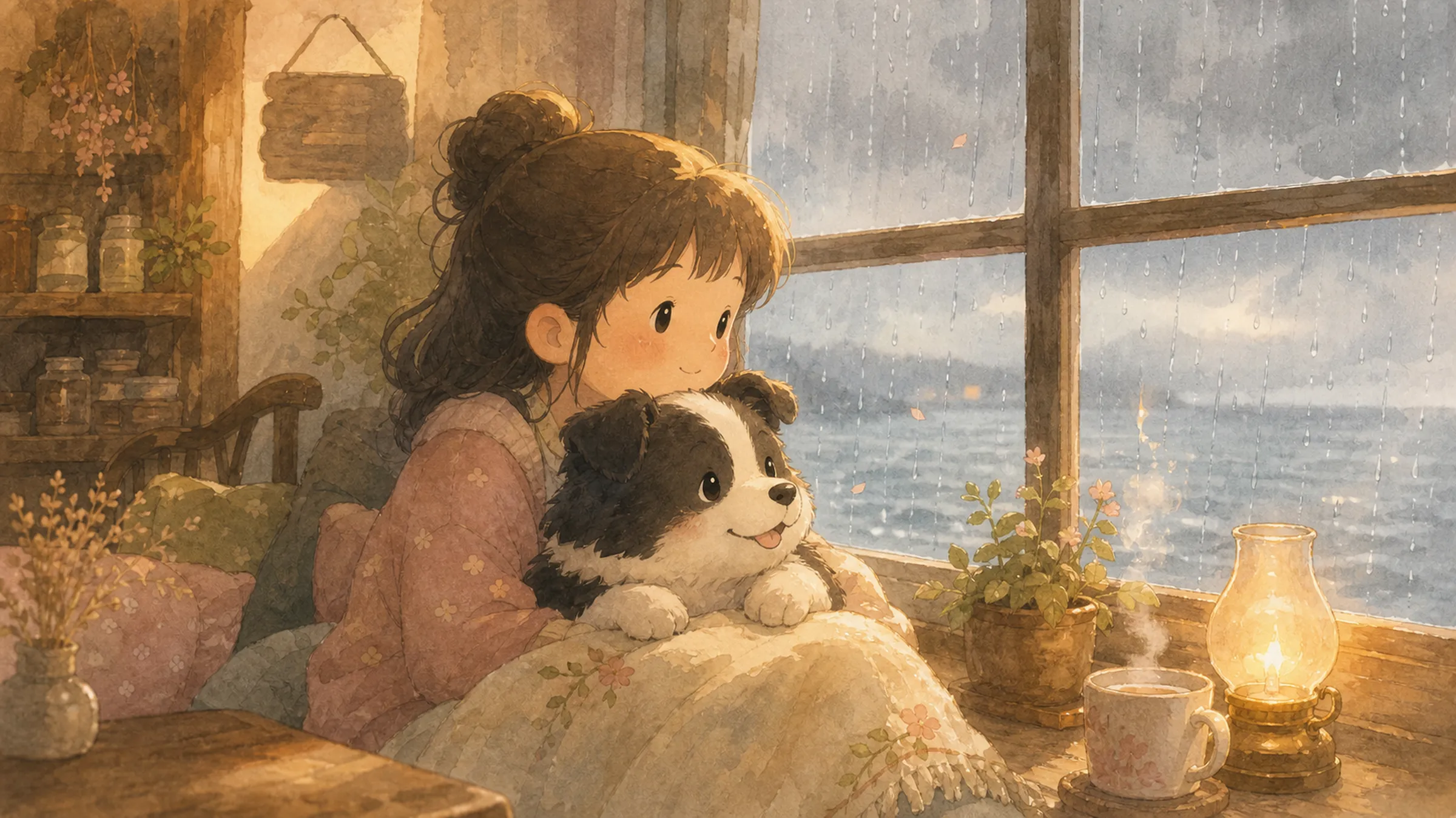 雨窗边